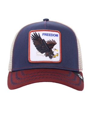 trucker pet The Freedom Eagle donkerblauw