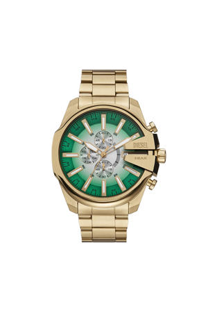horloge DZ4684 Mega Chief Slim goudkleurig