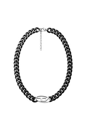 ketting DX1610931 Oval D Logo zwart
