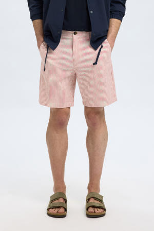 regular chino short SLHREGULAR-KARL rood