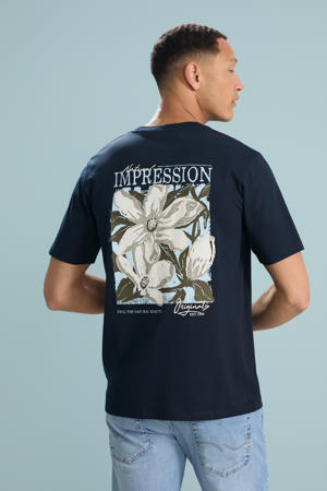 T-shirt donkerblauw