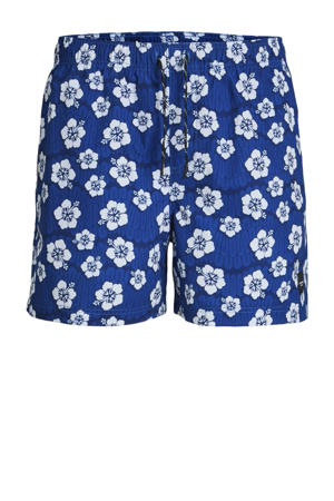 zwemshort JPSTMAUI blauw/wit