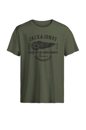 T-shirt olijfgroen