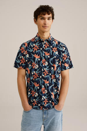 casual overhemd donkerblauw