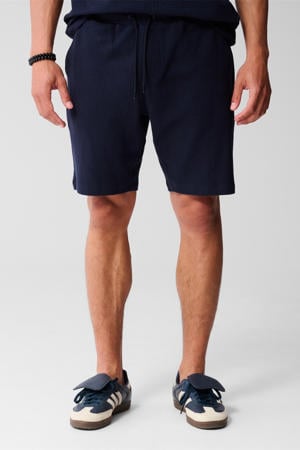 regular casual short donkerblauw