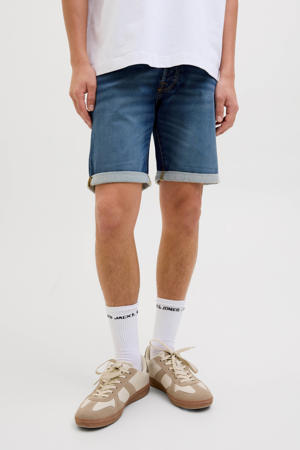 regular denim short dark blue denim
