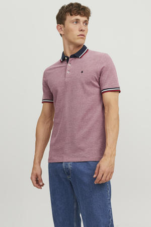 slim fit polo JJEPAULOS oudroze