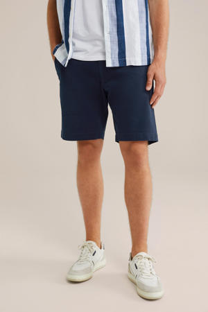 loose chino short donkerblauw