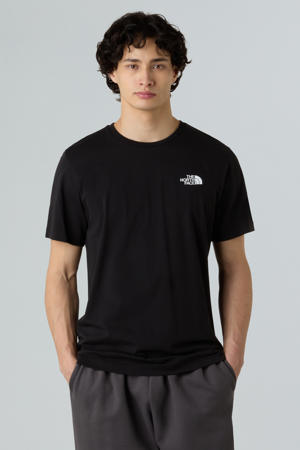 T-shirt MOUNTAIN SKETCH zwart