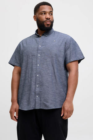 linnen casual overhemd blauw