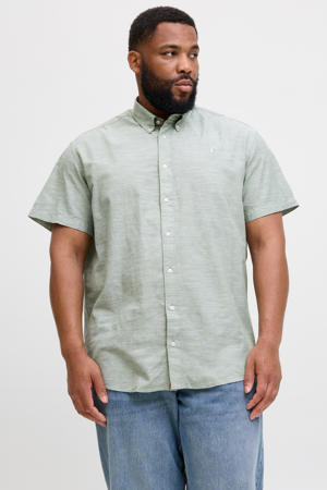 linnen casual overhemd groen