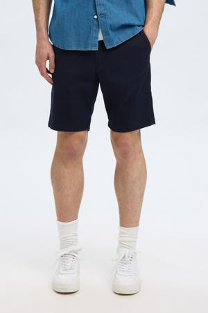 slim bermuda short SLHSLIM-MILES donkerblauw