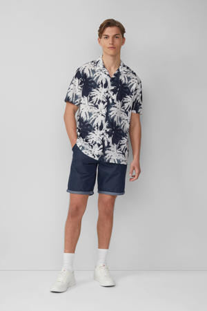 casual overhemd donkerblauw