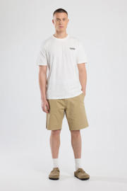 thumbnail: Witte heren America Today regular T-shirt van katoen met backprint, korte mouwen en ronde hals