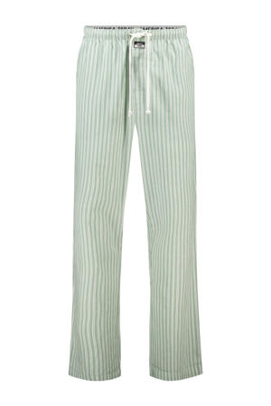 pyjamabroek Lio groen/wit