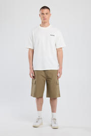 thumbnail: Witte heren America Today T-shirt van katoen met backprint, korte mouwen en ronde hals