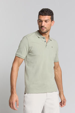 regular polo grijsgroen
