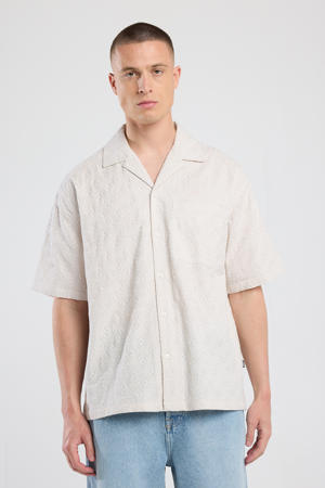 casual overhemd beige