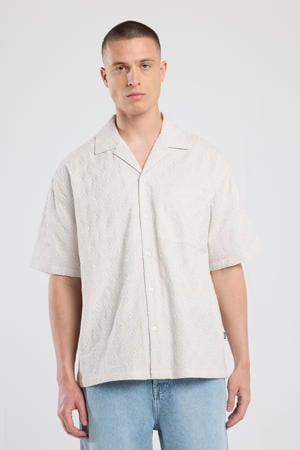 casual overhemd beige