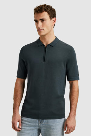 regular polo met ingebreid patroon