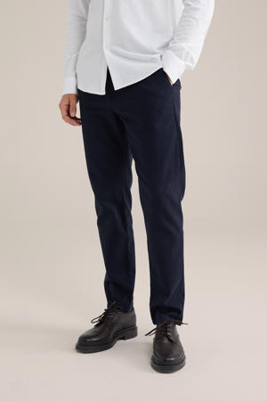slim chino donkerblauw
