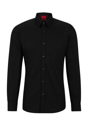 zakelijk super slim overhemd zwart