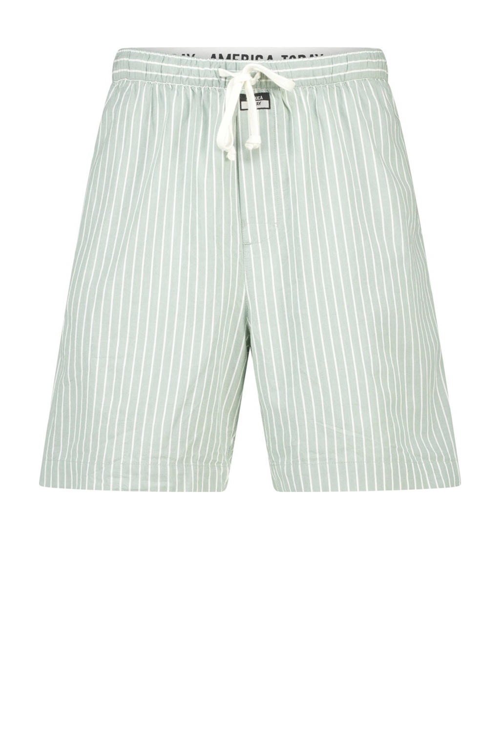 America Today wijde boxershort Lennon groen/wit