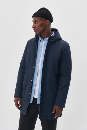 winterjas donkerblauw