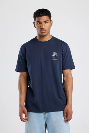 regular T-shirt blauw