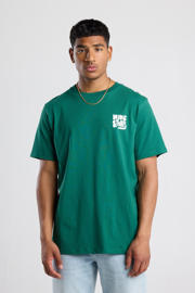 thumbnail: Groene heren America Today regular T-shirt van katoen met backprint, korte mouwen en ronde hals