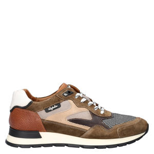 Tiago  leren sneakers bruin