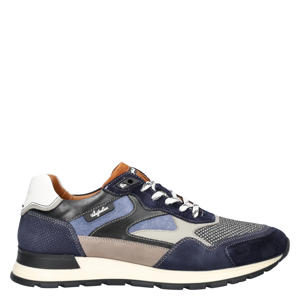 Tiago  leren sneakers blauw