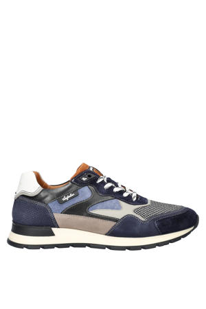 Tiago  leren sneakers blauw