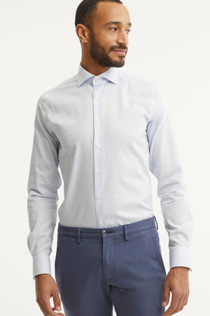 slim fit strijkvrij overhemd - mouwlengte 7 extra lang