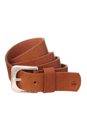 leren riem Cuba cognac